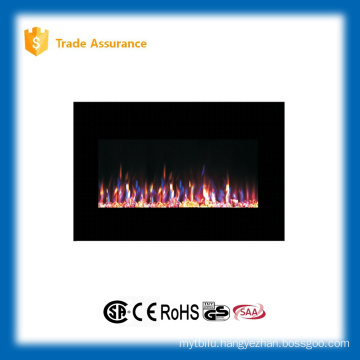 36" wall mounted gorgeous fire wood fireplace with remote control